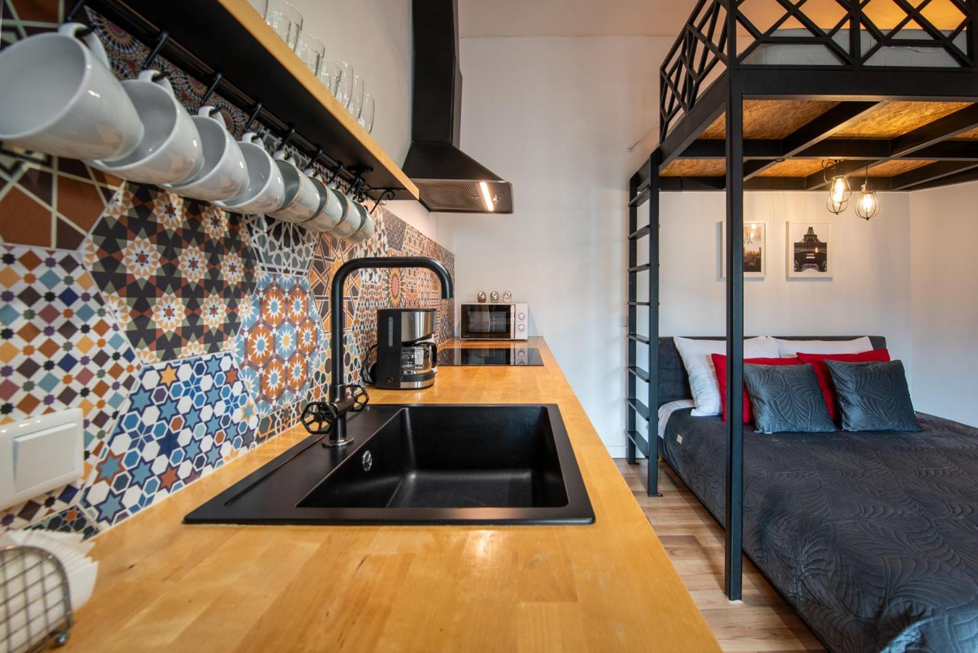 Modern Apartment Arizona Studio Old Town Dietla Balcony Cracovia Esterno foto
